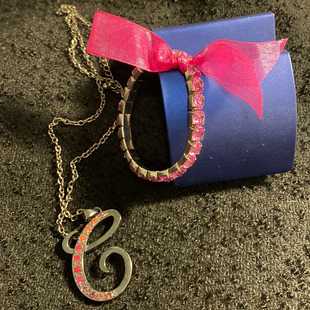 Jewelry 4 for $12-Pink Rhinestone Fashion Jewelry
